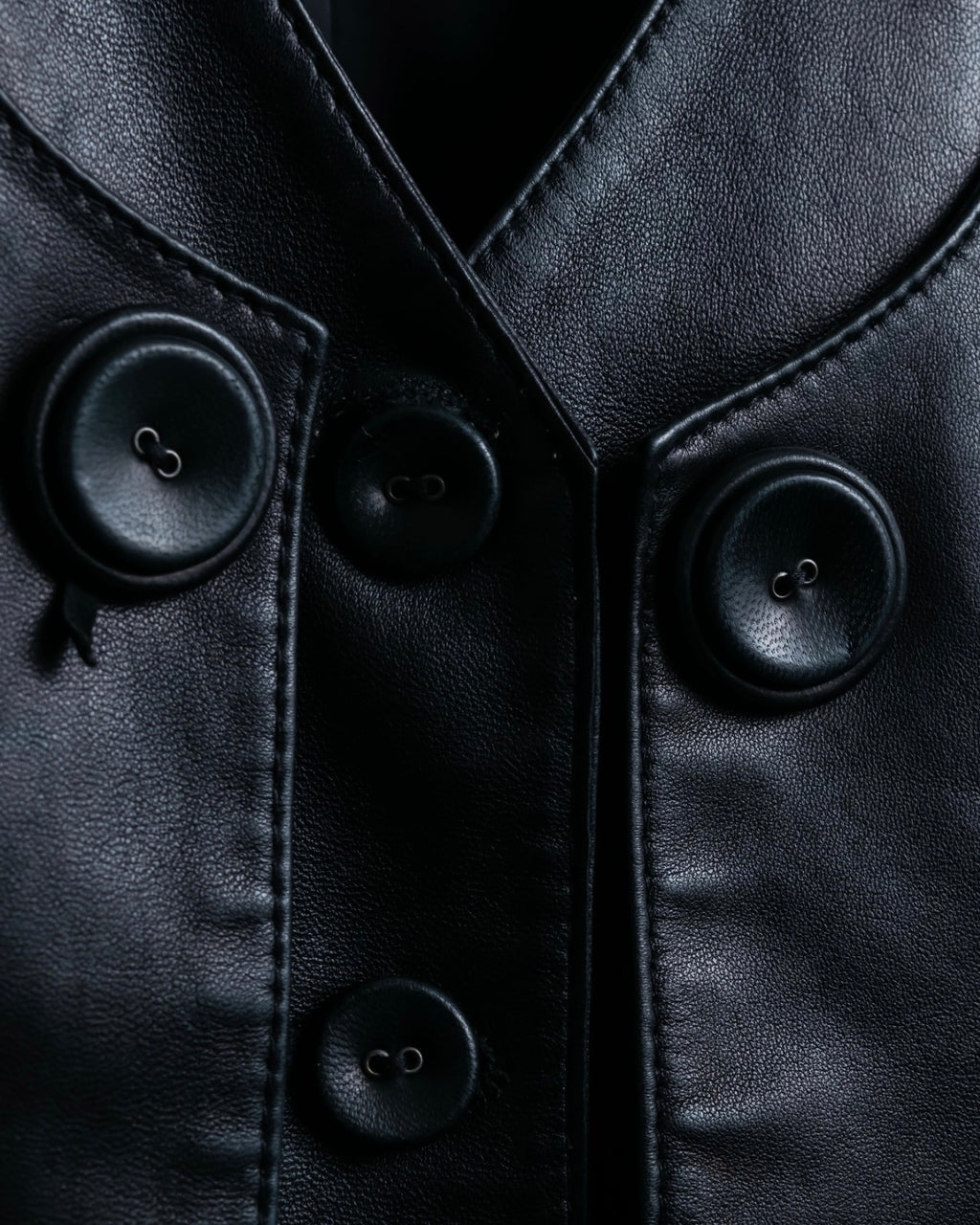 "Hiroko Koshino" Lamb leather layered vest