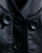 "Hiroko Koshino" Lamb leather layered vest