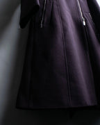 "GIANFRANCO FERRE white" riders design double zip coat