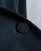 "Alexander wang"Leather piping tailored jacket with back fastening design