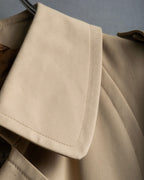 "GUCCI 70-80's" Big collar design oversize design trench coat