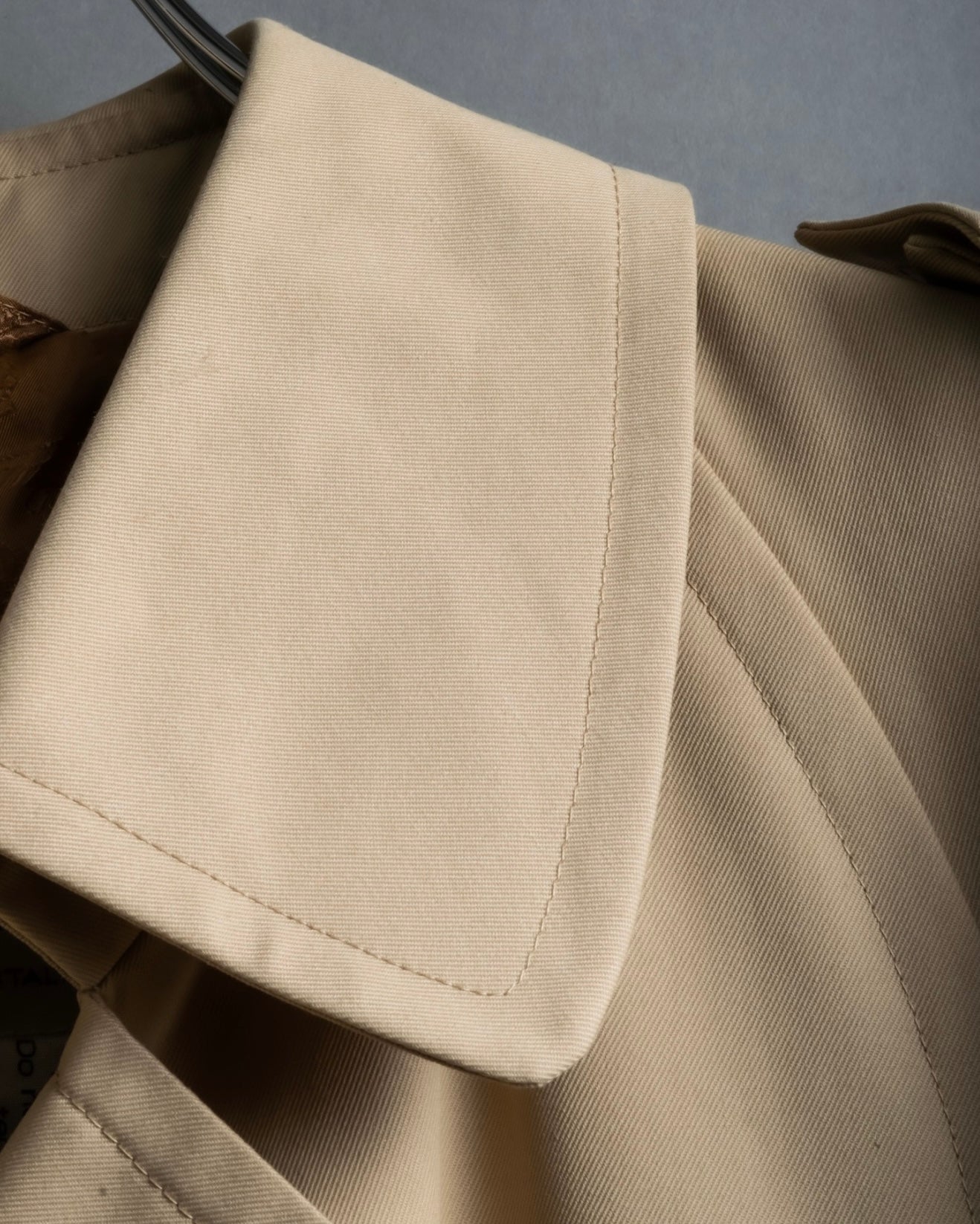 "GUCCI 70-80's" Big collar design oversize design trench coat