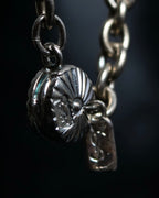 "Yves Saint Laurent" Overlapping fabric motif necklace