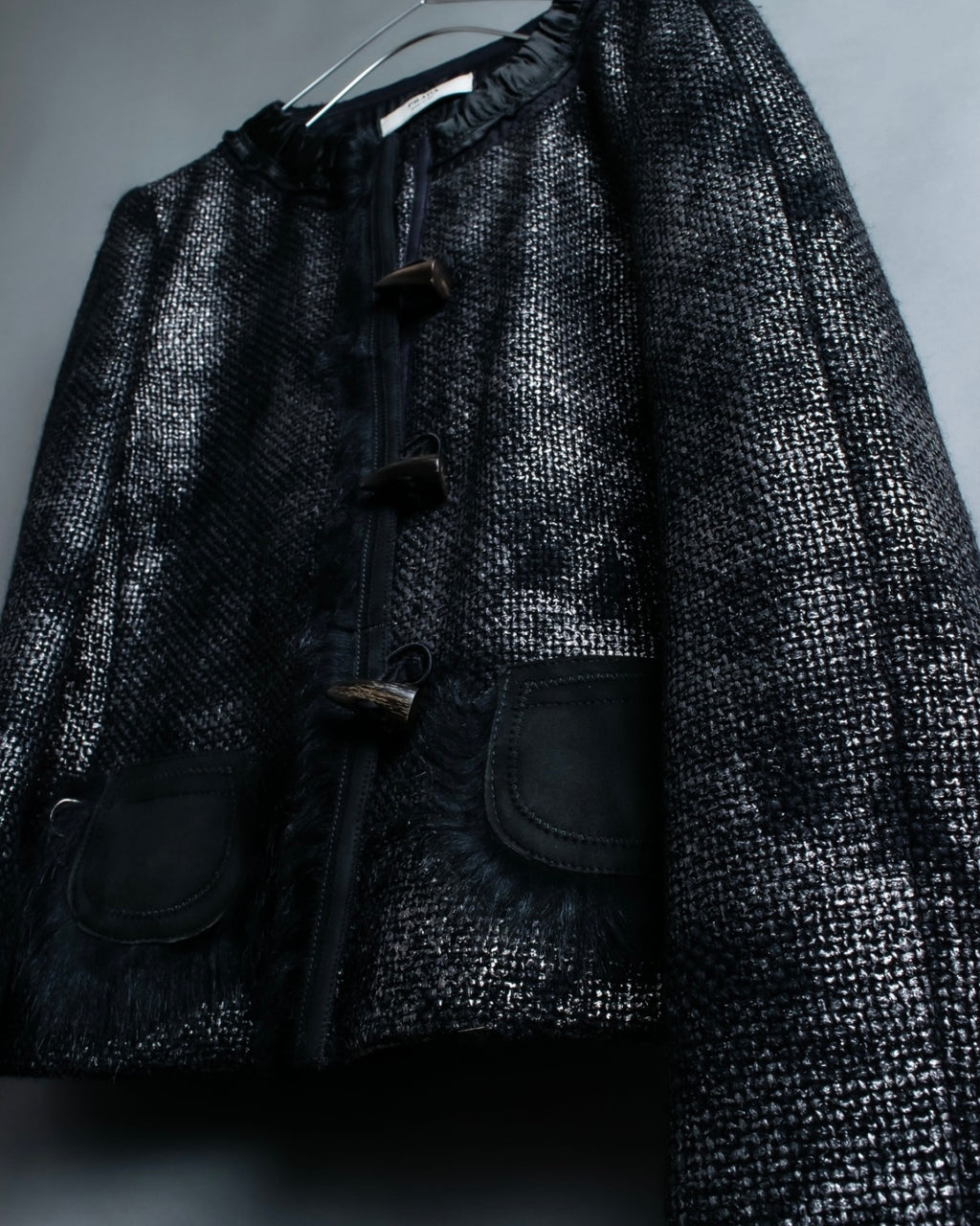 "PRADA" sheep fur wool duffel jacket