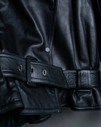 "NORIKO KAZUKI" 2way leather short jacket