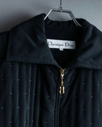 "Christian Dior" point design fluffy jacket
