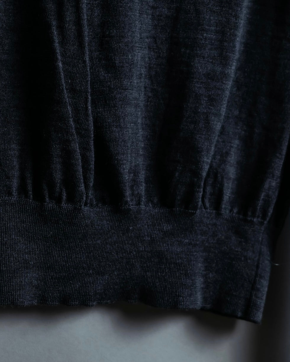 HERMES Margiela Period 100% Wool Collar Knit