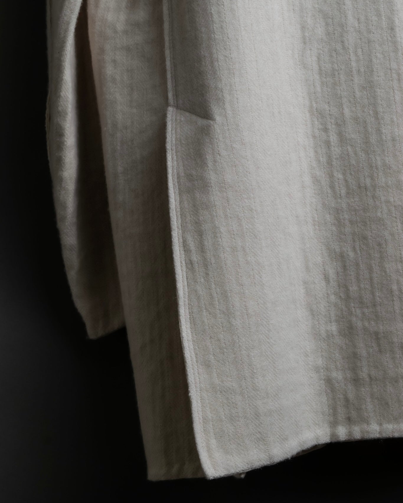 "SOWER" cashmere cotton double breasted tailored jacket