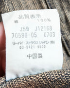 "Levi's Redloop" Aging process pencil stripe denim jacket