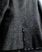 "Yohji Yamamoto +NOIR" Frill smoking jacket