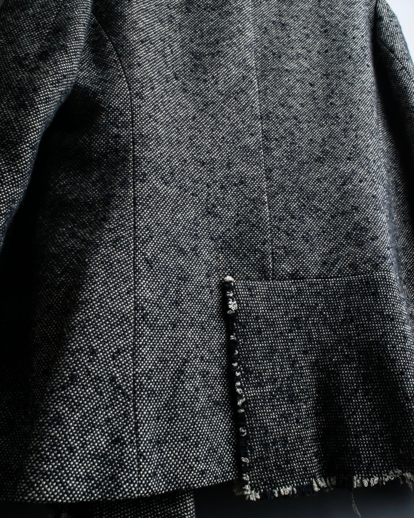 "Yohji Yamamoto +NOIR" Frill smoking jacket