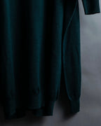 “MM6” docking designed four sleeves long knit