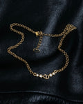 "Christian Dior" logo chain necklace