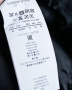 "EMPORIO ARMANI" grained lamb leather double zip jacket