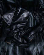 "PRADA" engineered leather boots