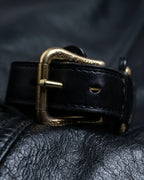 "Louis Vuitton" Belt motif leather bangle