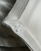 "Maurizio Pecoraro" gather sleeves glossy silver spring coat