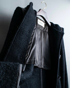 "EMPORIO ARMANI" Leather patches beautiful duffel coat