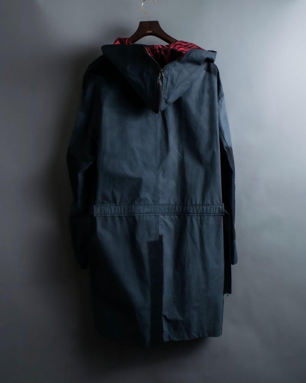 "LANVIN paris" mint condition silk blend double zip spring coat