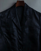 "BALENCIAGA" Silk sheer box designed shirt