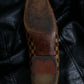 “Louis Vuitton” Damier designed unborn carf loafer