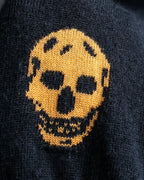 “Alexander McQueen” skull designed cashmere cardigan