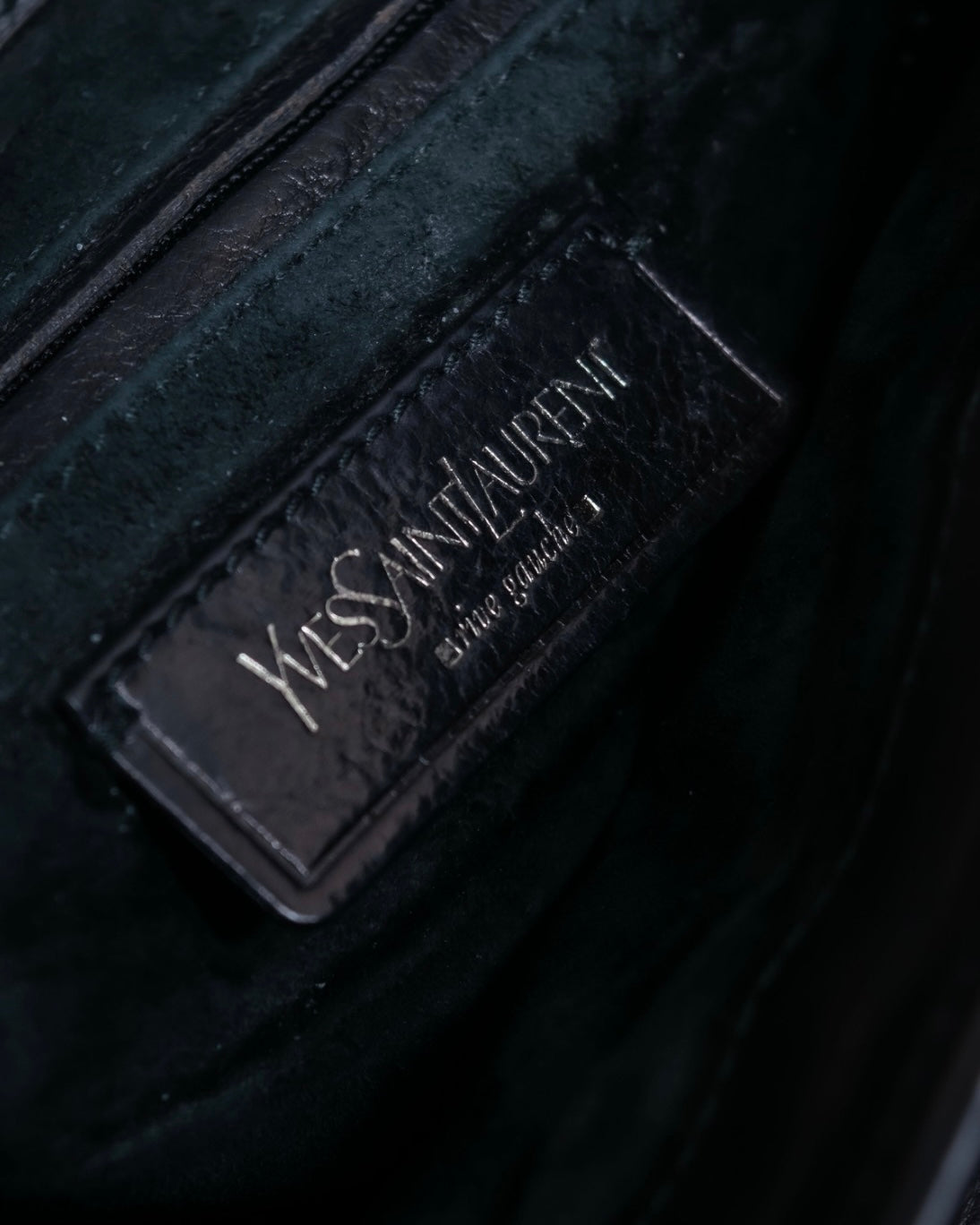 "YSL" Leather belt detail shoulder bag