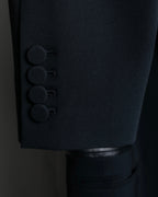 "Alexander wang"Leather piping tailored jacket with back fastening design