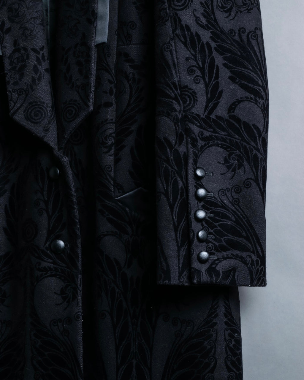 "Just Cavalli" Botanical tattooed wool coat