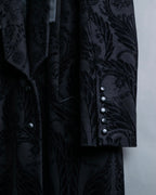 "Just Cavalli" Botanical tattooed wool coat
