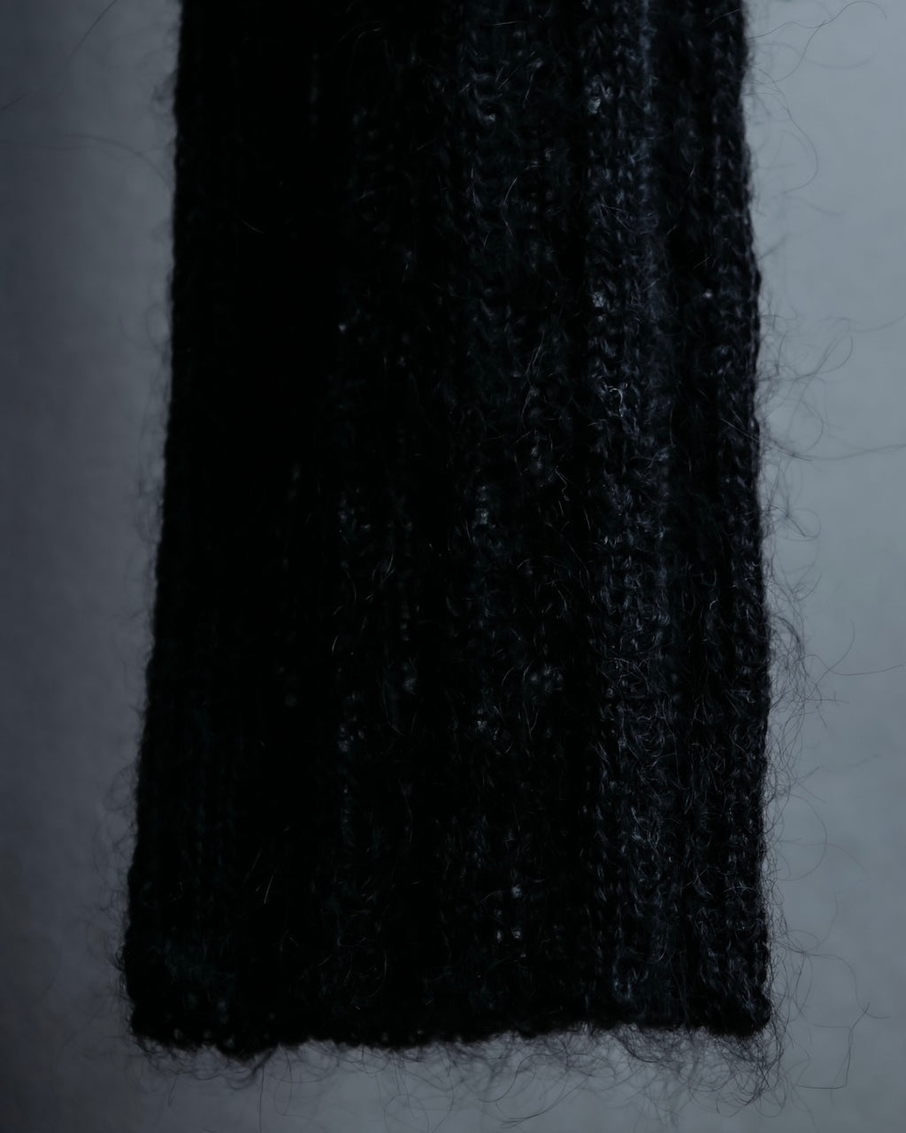 "FENDI" Hair fringe sheer combination summer knit