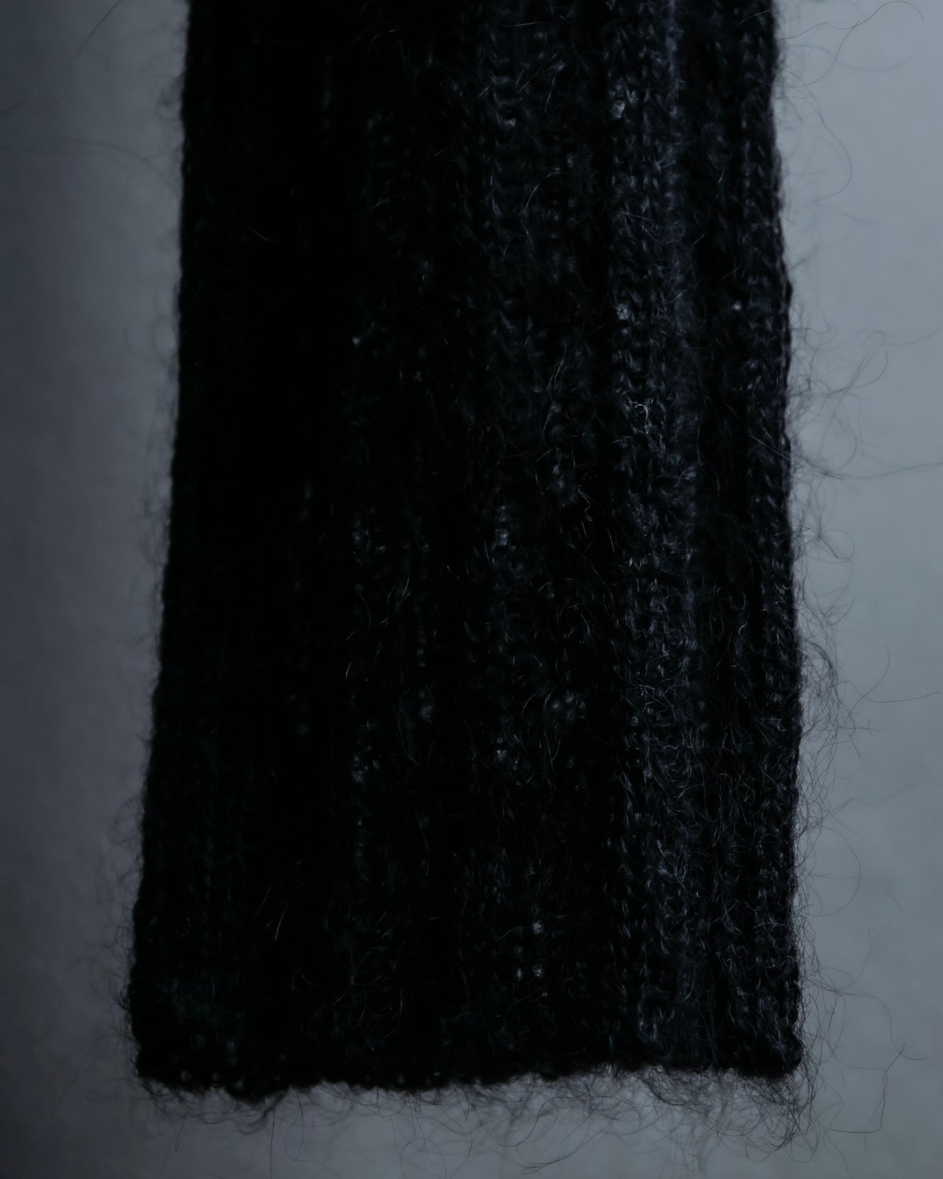 "FENDI" Hair fringe sheer combination summer knit