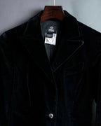 "VERSACE JEANS COUTURE" Velour peak lapel tailored jacket