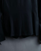 "LANVIN en Bleu" Tape-decorated tailored jacket