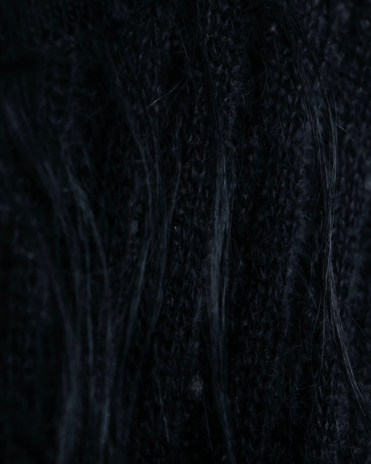 "FENDI" Hair fringe sheer combination summer knit