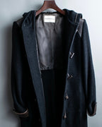 "EMPORIO ARMANI" Leather patches beautiful duffel coat