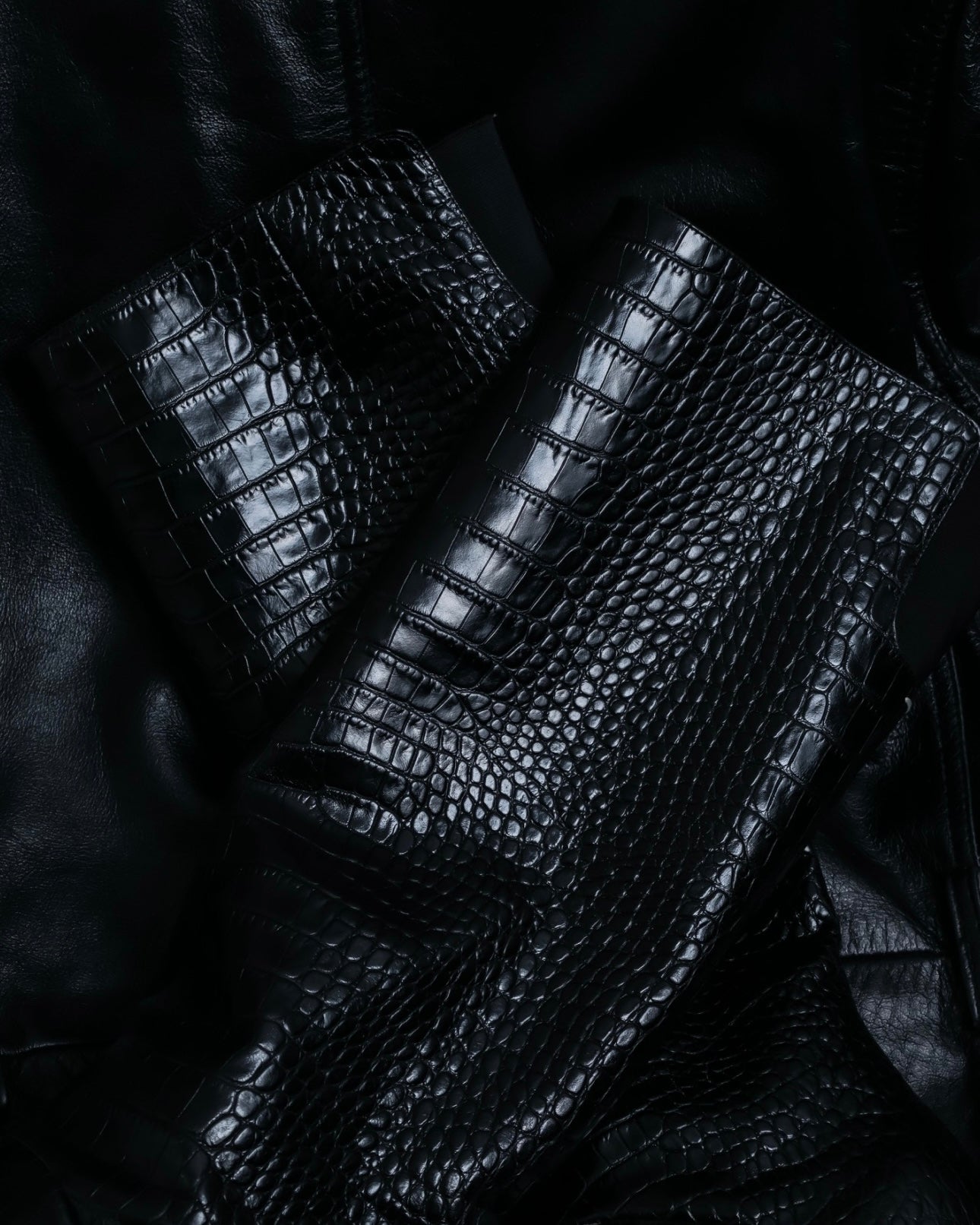 "Maison Martin Margiela" high quality crocodile leather long boots