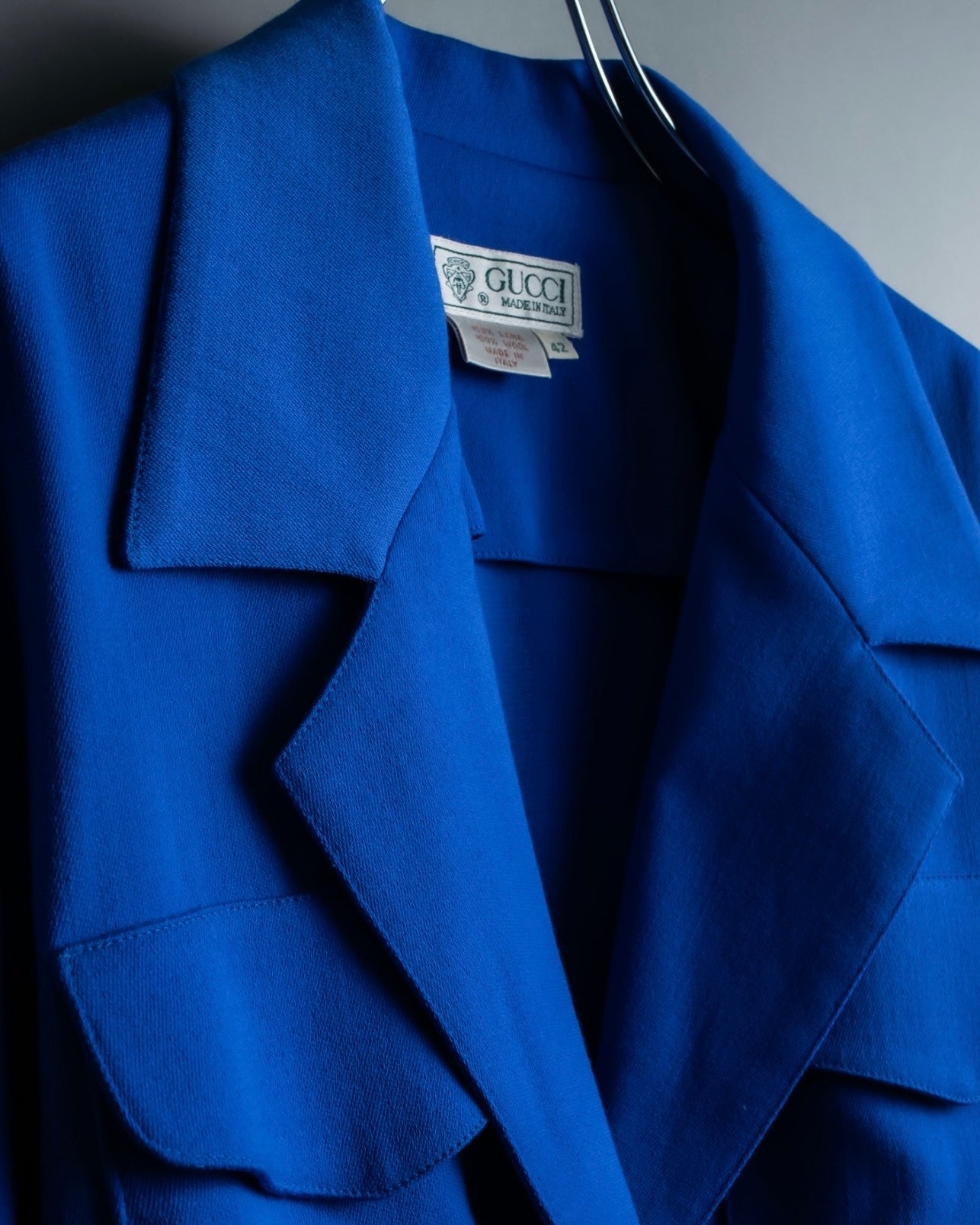 “OLD GUCCI” beautiful blue colored short jacket