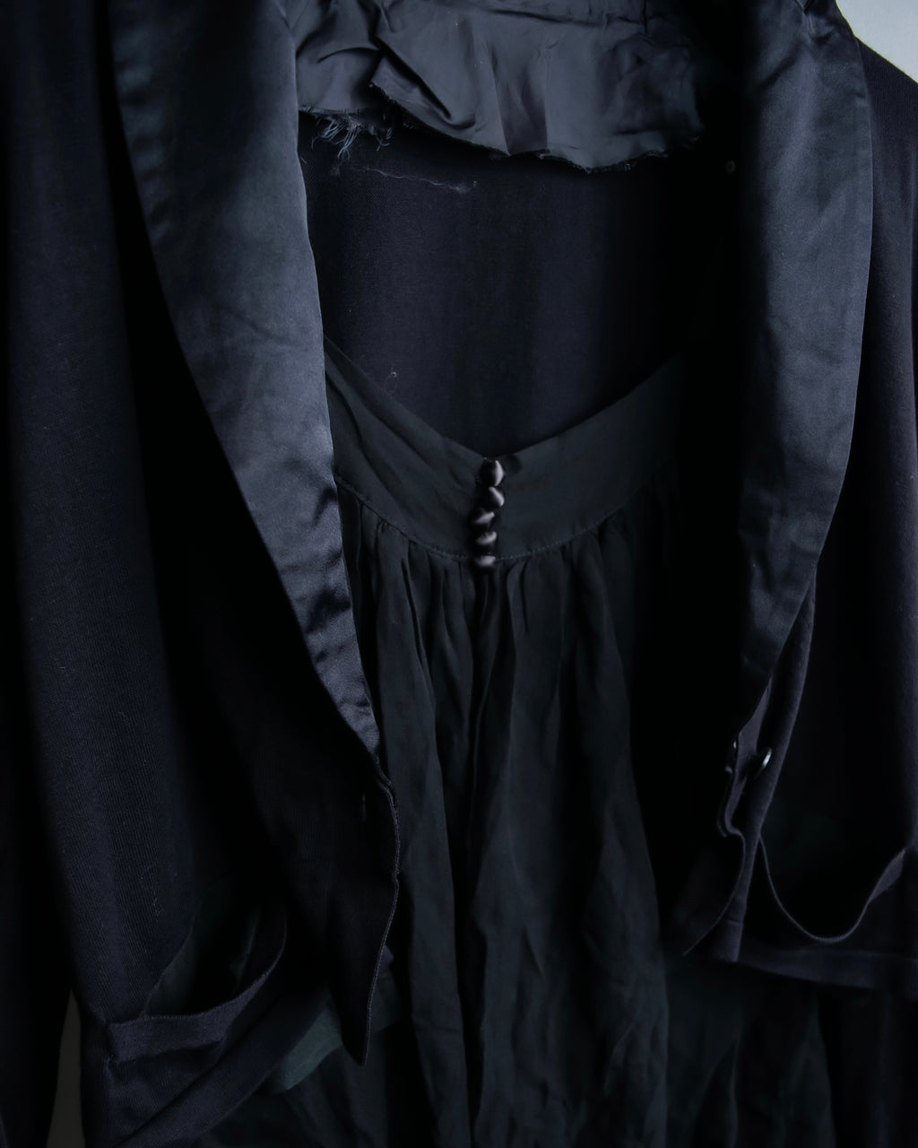 "sacai" Sheer corset layered cardigan jacket