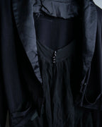 "sacai" Sheer corset layered cardigan jacket