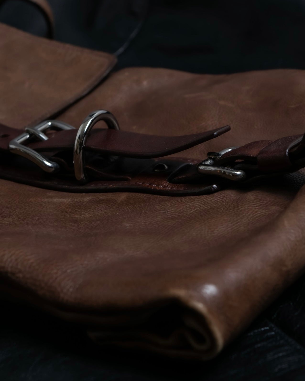 "PRADA" Real leather wrapped bag