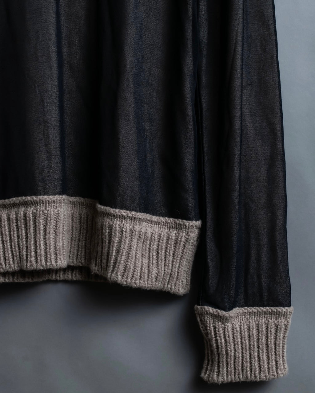 "Maison  Martin Margiela" 2011 aw smooth double sheer knit