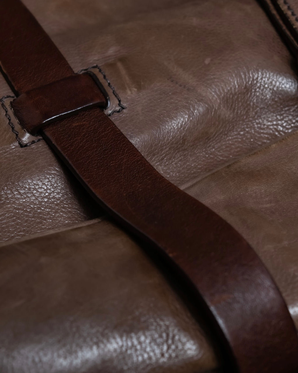 "PRADA" Real leather wrapped bag