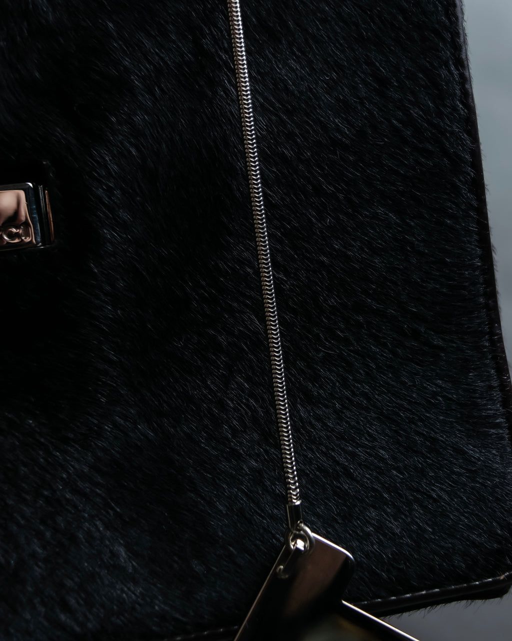 "GUCCI" Harako fur square shoulder bag