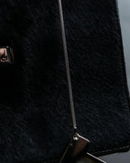 "GUCCI" Harako fur square shoulder bag
