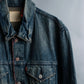 "Levi's Redloop" Aging process pencil stripe denim jacket