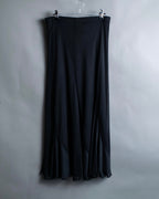 "POLO Paris" Sheer mermaid skirt