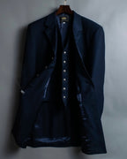 Embroidered oversized jacket coat with vest