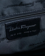 "Salvatore Ferragamo" iron chain shoulder bag