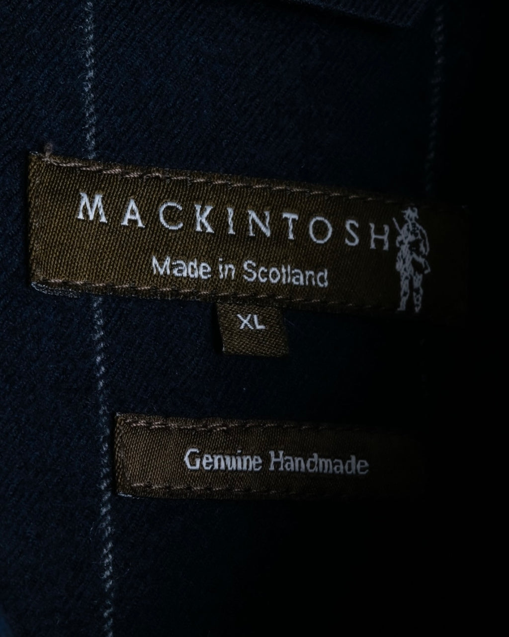 "MACKINTOSH" super oversized striped coat